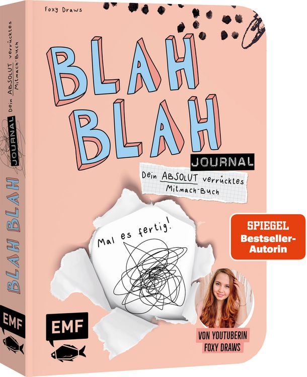 Produktbild: Blah Blah Journal &ndash; Band 2 &ndash; Dein absolut verr&uuml;cktes Mitmach-Buch &ndash; Mal es fertig! Von YouTuberin Foxy Draws
