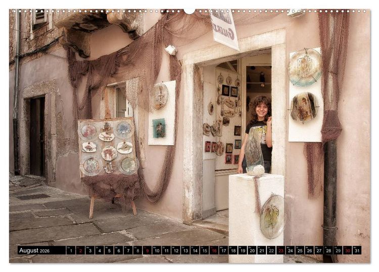 Produktbild: Pula Street (Wandkalender 2026 DIN A2 quer), CALVENDO Monatskalender