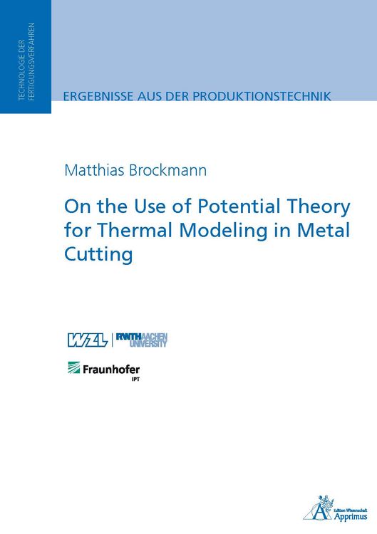 Produktbild: On the Use of Potential Theory for Thermal Modeling in Metal Cutting