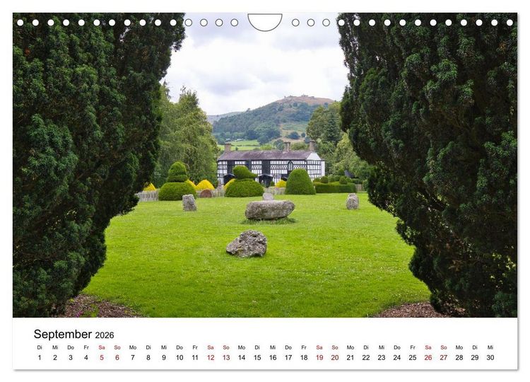 Produktbild: Wales Land der Sehensw&uuml;rdigkeiten, Landschaften und Natur (Wandkalender 2026 DIN A4 quer), CALVENDO Monatskalender