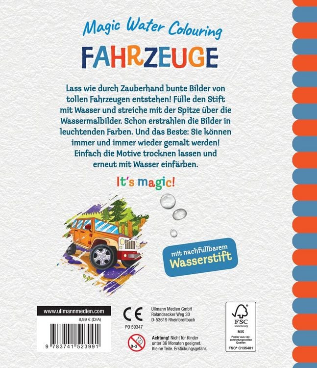 Produktbild: Magic Water Colouring - Fahrzeuge