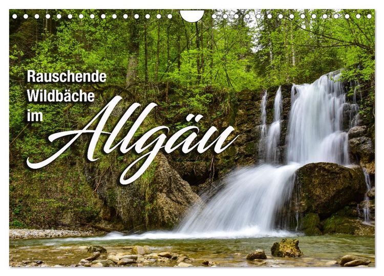 Produktbild: Rauschende Wildb&auml;che im Allg&auml;u (Wandkalender 2026 DIN A4 quer), CALVENDO Monatskalender