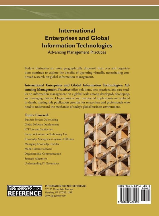 Produktbild: International Enterprises and Global Information Technologies