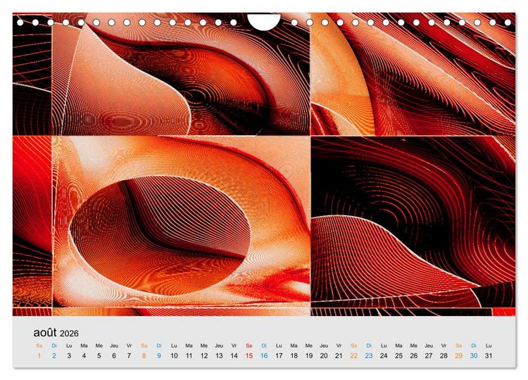 Produktbild: Couleurs et abstraction (Calendrier mural 2026 DIN A4 vertical), CALVENDO calendrier mensuel