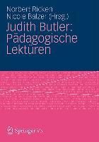 Produktbild: Judith Butler: P&auml;dagogische Lekt&uuml;ren
