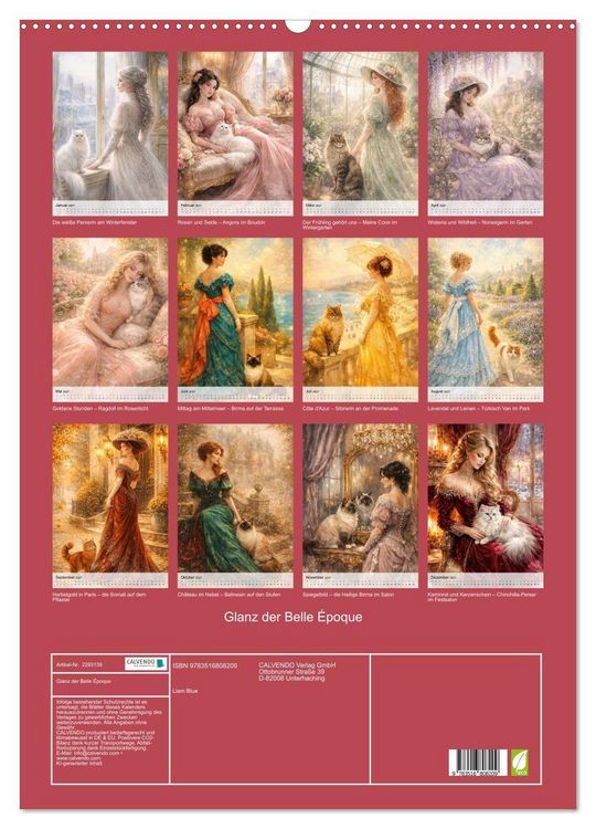 Produktbild: Glanz der Belle &Eacute;poque (Wandkalender 2027 DIN A2 hoch), CALVENDO Monatskalender