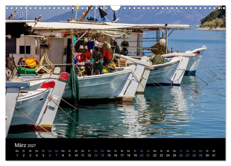 Produktbild: Peloponnes, Griechisches Urgestein von grandioser Sch&ouml;nheit. Die Regionen Argolis, Korinthia und Attika (Wandkalender 2027 DIN A3 quer), CALVENDO Monatskalender