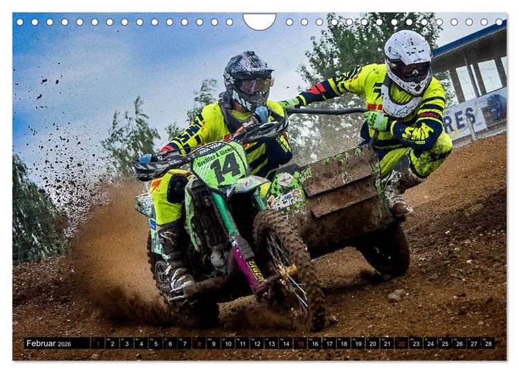 Produktbild: Blickpunkte Motocross (Wandkalender 2026 DIN A4 quer), CALVENDO Monatskalender