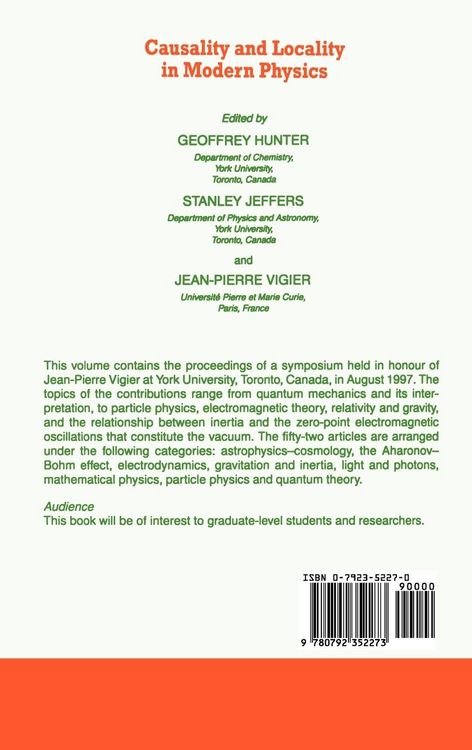 Produktbild: Causality and Locality in Modern Physics
