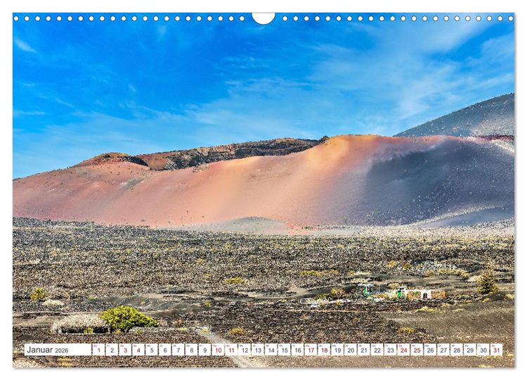 Produktbild: Lanzarote - Wo die Vulkane die Landschaft formten (Wandkalender 2026 DIN A3 quer), CALVENDO Monatskalender