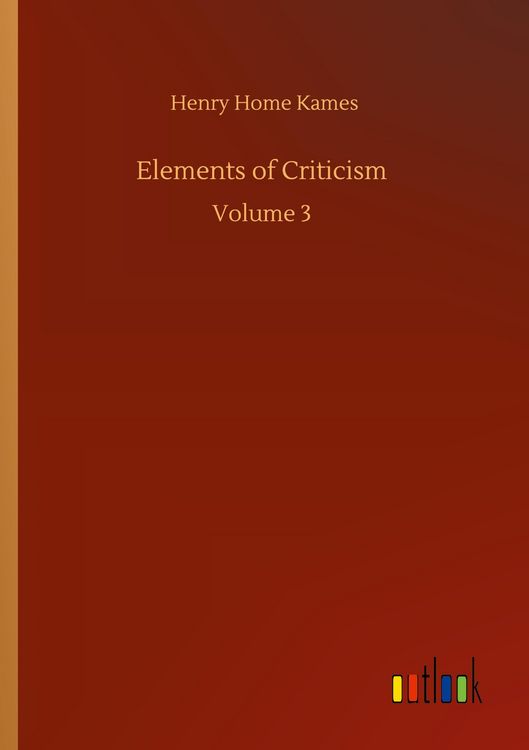 Produktbild: Elements of Criticism
