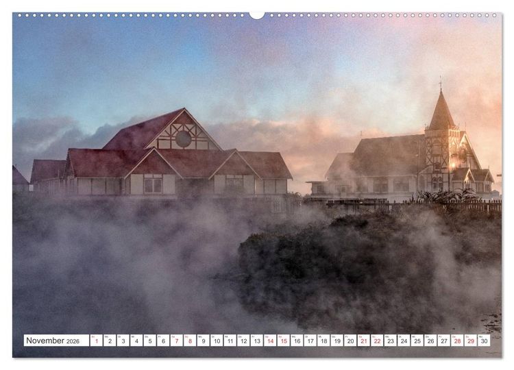 Produktbild: Neuseeland Nordinsel - Das Land der Hobbits und Vulkane (hochwertiger Premium Wandkalender 2026 DIN A2 quer), Kunstdruck in Hochglanz