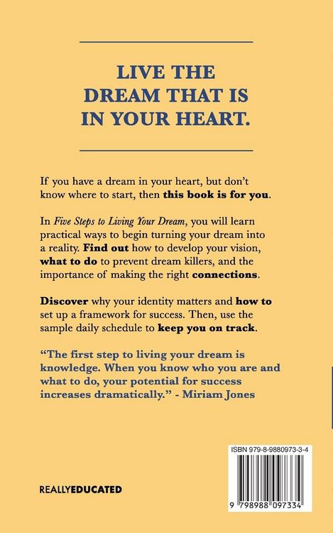 Produktbild: Five Steps to Living Your Dream