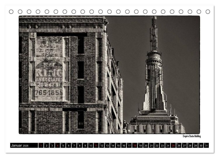 Produktbild: Manhattan Memories - Erinnerungen an New York (Tischkalender 2026 DIN A5 quer), CALVENDO Monatskalender
