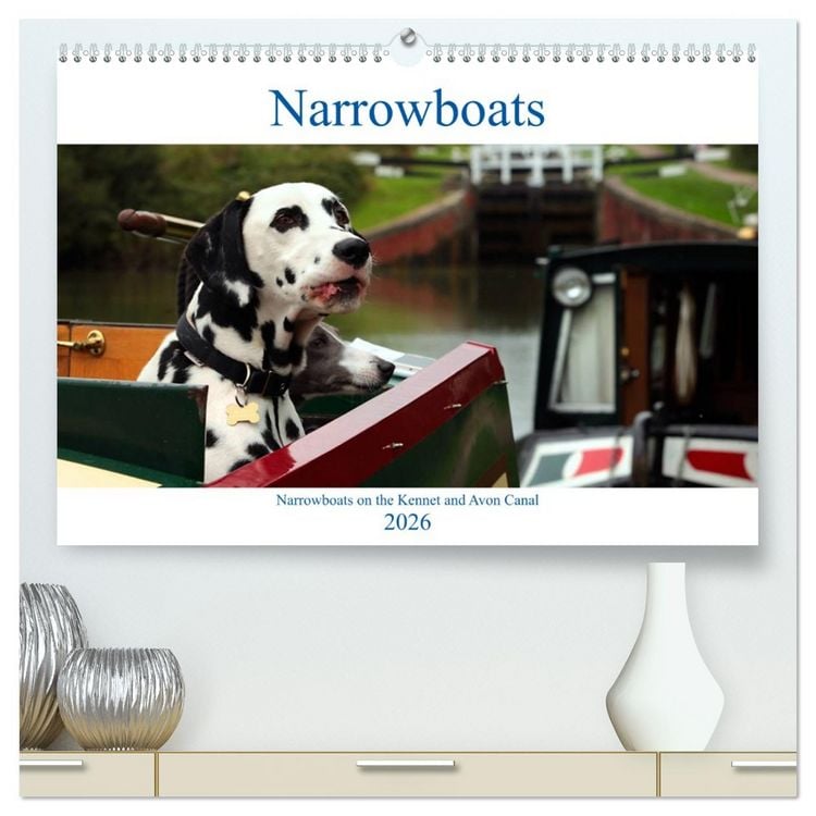 Produktbild: Narrowboats (High Quality Premium Wall Calendar 2026 DIN A2 landscape),CALVENDO 12 Month Wall Calendar