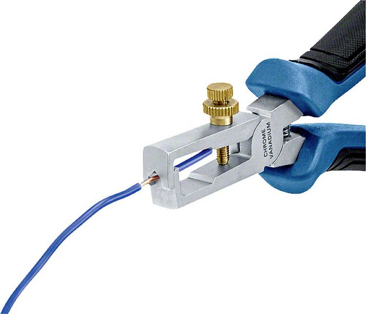 Produktbild: Bosch Professional 1600A01V03 Abisolierzange Feinverstellung, mit Gummi &uuml;berzogen 0 bis 10 mm&sup2;