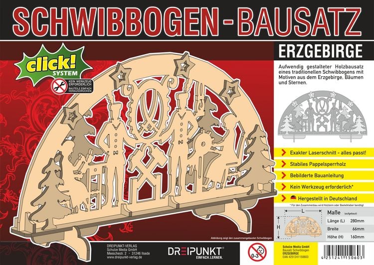 Produktbild: Bausatz Schwibbogen 'Erzgebirge'