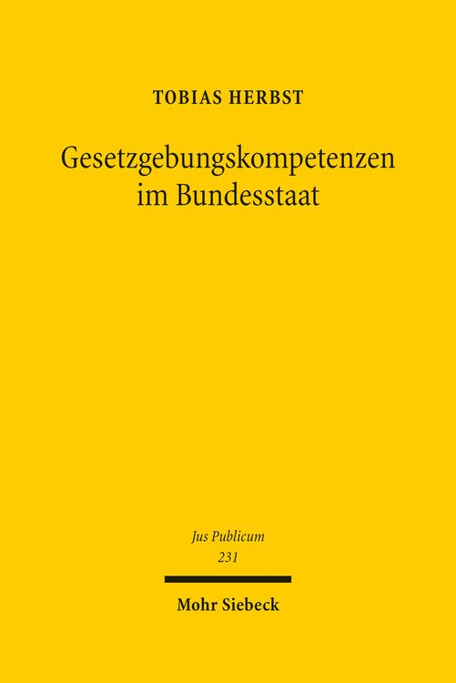 Produktbild: Gesetzgebungskompetenzen im Bundesstaat