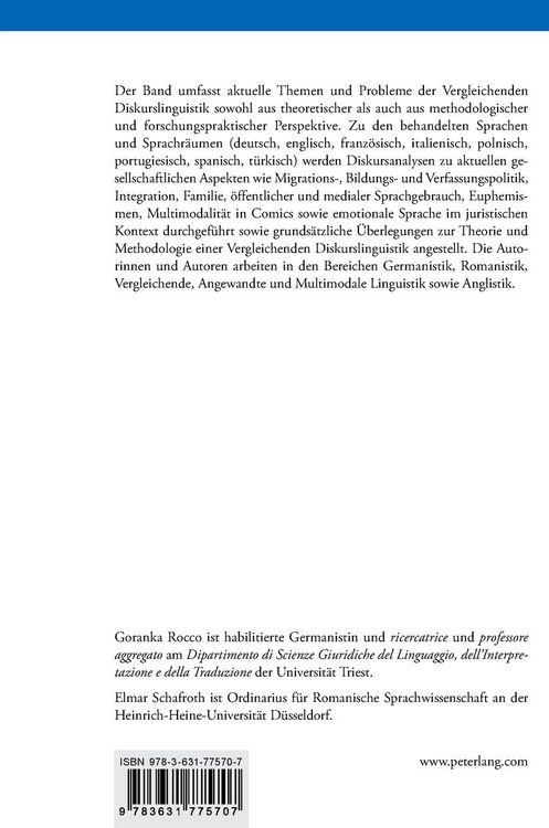 Produktbild: Vergleichende Diskurslinguistik. Methoden und Forschungspraxis