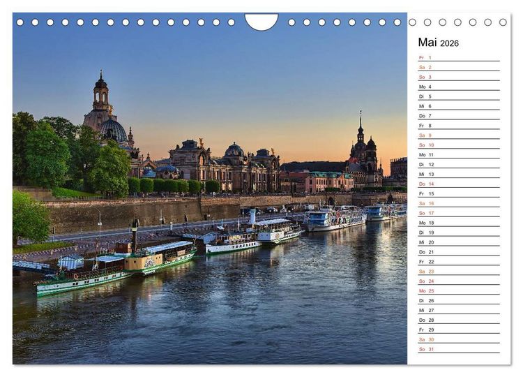 Produktbild: Schaufelraddampfer (Wandkalender 2026 DIN A4 quer), CALVENDO Monatskalender