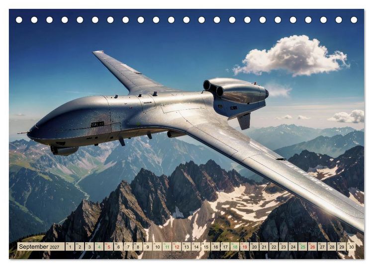 Produktbild: Drohnen - Weltweit (Tischkalender 2027 DIN A5 quer), CALVENDO Monatskalender