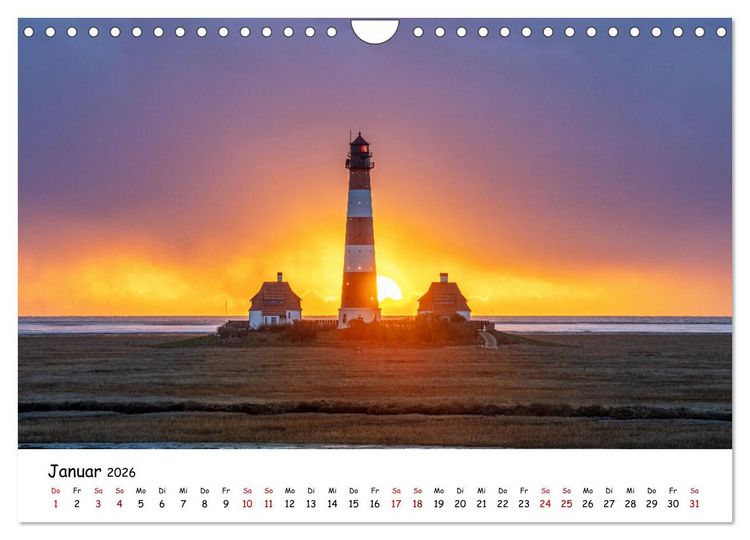 Produktbild: Heimat Entdecken - Nordfriesland (Wandkalender 2026 DIN A4 quer), CALVENDO Monatskalender