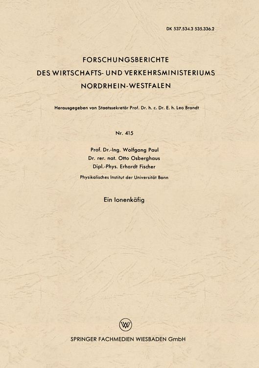 Produktbild: Ein Ionenk&auml;fig