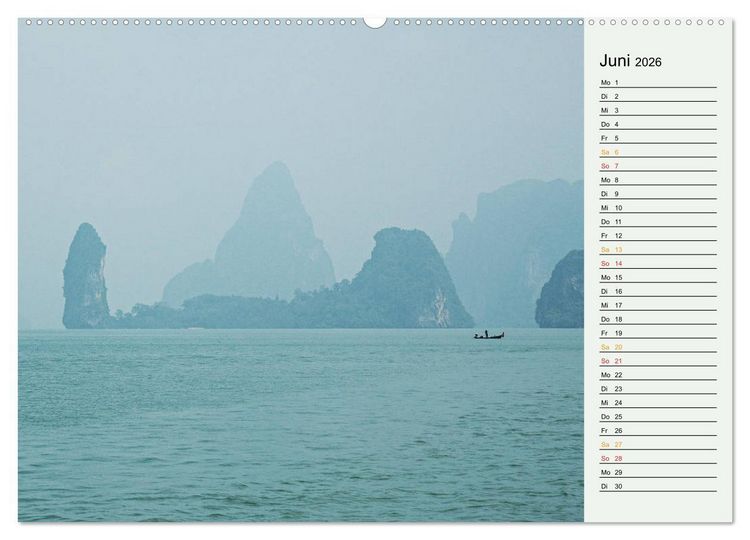 Produktbild: Asien - Thailand und Kambodscha (hochwertiger Premium Wandkalender 2026 DIN A2 quer), Kunstdruck in Hochglanz