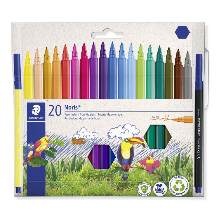 Produktbild: STAEDTLER Noris 326 Fasermaler, 20er Set, 326 C20