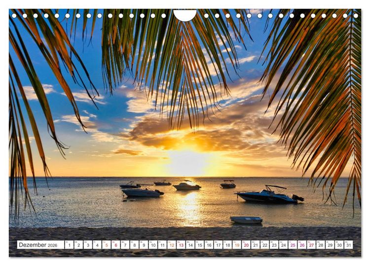 Produktbild: Mauritius - Sch&ouml;nheit im Indischen Ozean (Wandkalender 2026 DIN A4 quer), CALVENDO Monatskalender