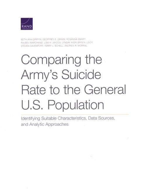 Produktbild: Comparing the Army's Suicide Rate to the General U.S. Population