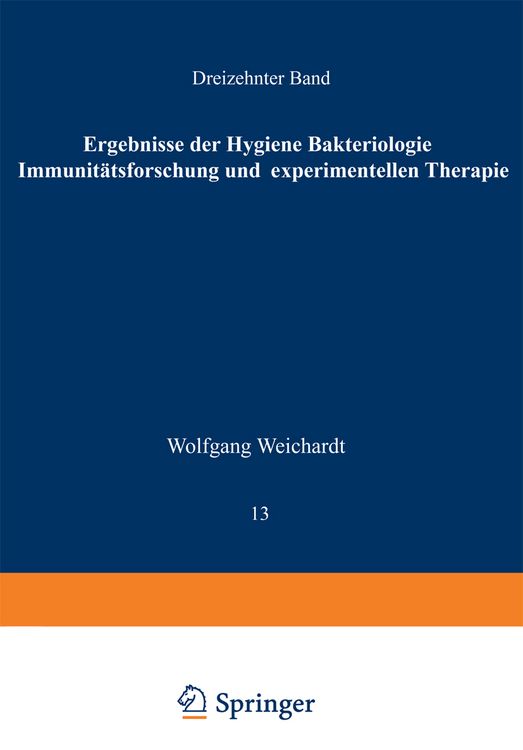 Produktbild: Ergebnisse der Hygiene Bakteriologie Immunit&auml;tsforschung und Experimentellen Therapie