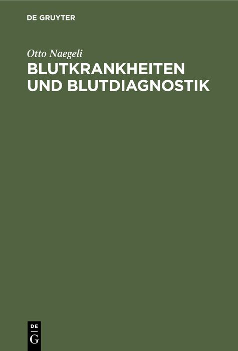 Produktbild: Blutkrankheiten und Blutdiagnostik