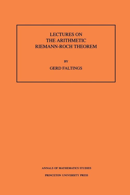 Produktbild: Lectures on the Arithmetic Riemann-Roch Theorem