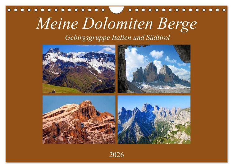 Produktbild: Meine Dolomiten Berge (Wandkalender 2026 DIN A4 quer), CALVENDO Monatskalender