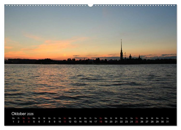 Produktbild: St. Petersburg (Wandkalender 2026 DIN A2 quer), CALVENDO Monatskalender