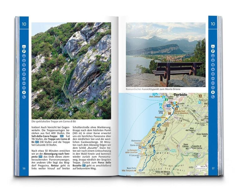 Produktbild: KOMPASS Wanderf&uuml;hrer Gardasee, 70 Touren mit Extra-Tourenkarte