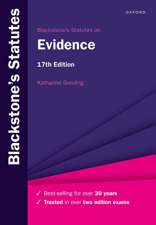 Produktbild: Blackstone's Statutes on Evidence
