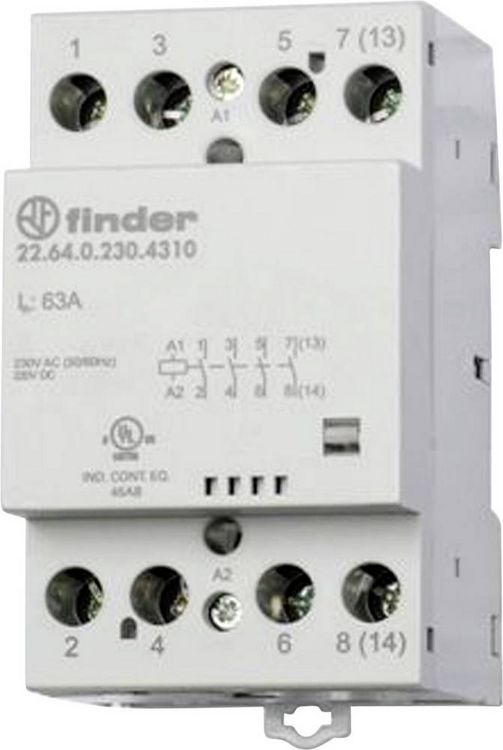 Produktbild: Finder 22.64.0.230.4610 Installationssch&uuml;tz 2 &Ouml;ffner, 2 Schlie&szlig;er 440 V/AC 1St.
