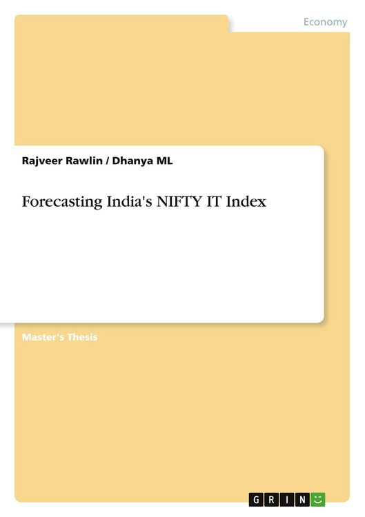 Produktbild: Forecasting India's NIFTY IT Index