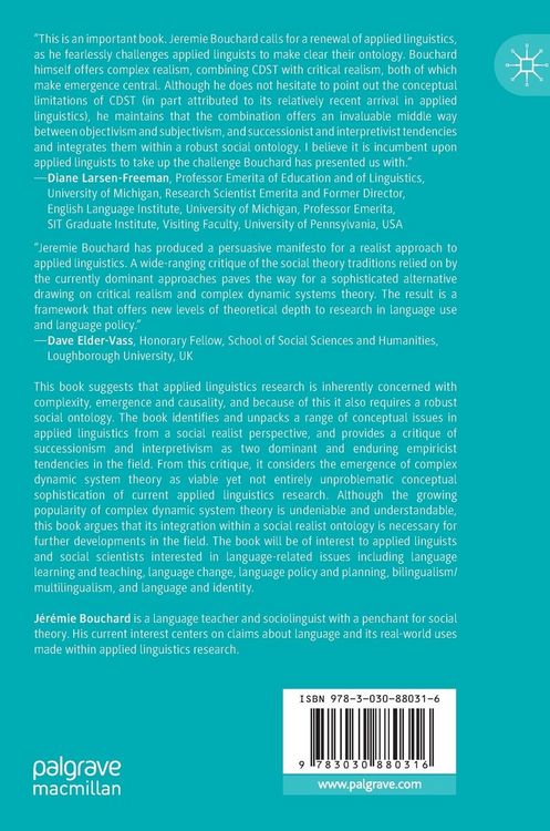 Produktbild: Complexity, Emergence, and Causality in Applied Linguistics