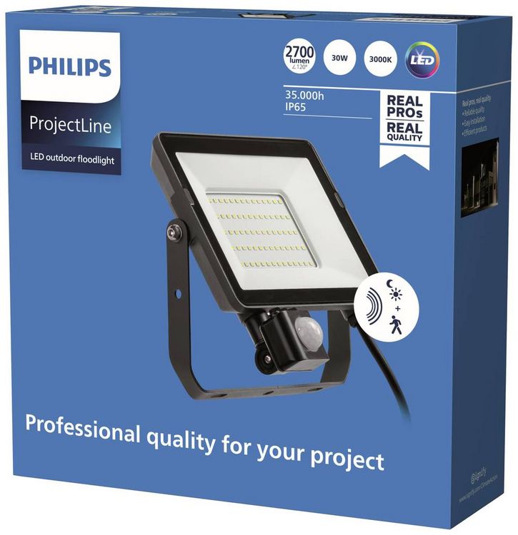 Produktbild: Philips LED ProjectLine 8719514954458 LED-Flutlichtstrahler 30W Leuchtfarben: Warmwei&szlig;