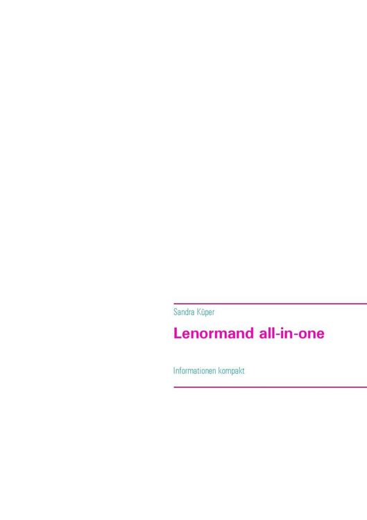 Produktbild: Lenormand all-in-one