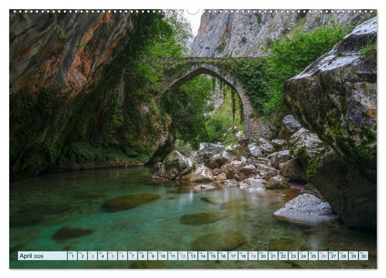 Produktbild: North Spain, the authentic and undiscovered side of Spain (High Quality Premium Wall Calendar 2026 DIN A2 landscape),CALVENDO 12 Month Wall Calendar