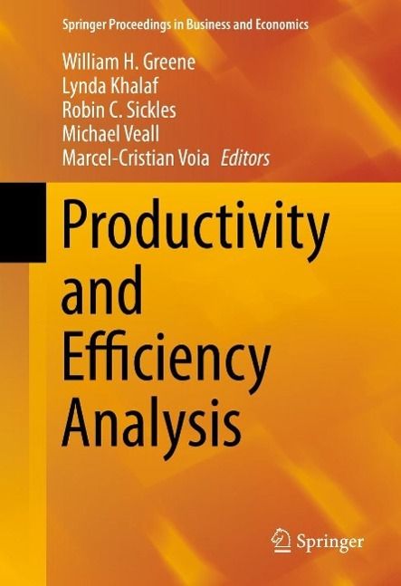 Produktbild: Productivity and Efficiency Analysis