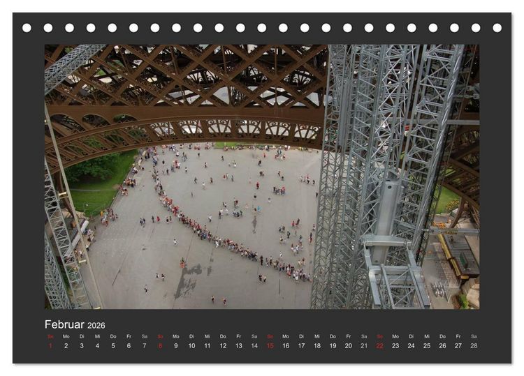 Produktbild: Paris, mon amour (Tischkalender 2026 DIN A5 quer), CALVENDO Monatskalender