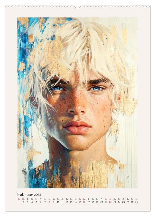 Produktbild: M&auml;nnerportraits. Gesichter der modernen Kunst (Wandkalender 2026 DIN A2 hoch), CALVENDO Monatskalender