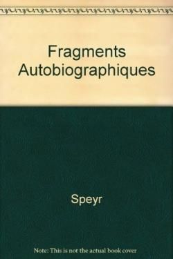 Produktbild: Fragments autobiographiques