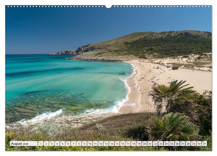 Produktbild: Traumstr&auml;nde auf Mallorca (hochwertiger Premium Wandkalender 2026 DIN A2 quer), Kunstdruck in Hochglanz