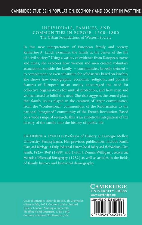 Produktbild: Individuals, Families, and Communities in Europe, 1200 1800